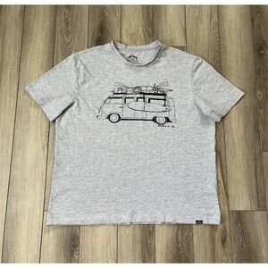 Mountain And Isles Gray Short Sleeve Van Graphic Tee Women’s Sz XL